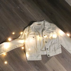 white denim jacket